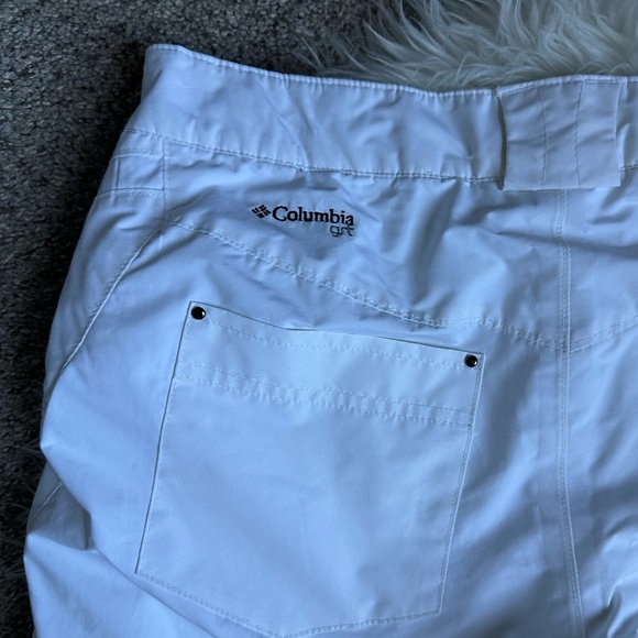 Columbia Omni-Tech Women's Insulated White Snow Ski Snowboard Winter Pants Siz M - Picture 11 of 14
